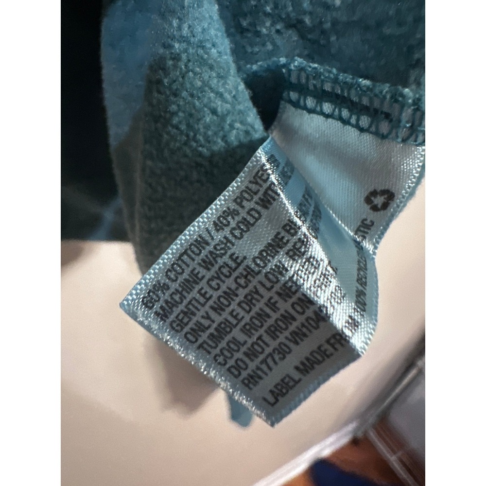 Wild Fable Womens Cropped Sweatshirt New York City Graphic Teal Blue Size M - Picture 4 of 4